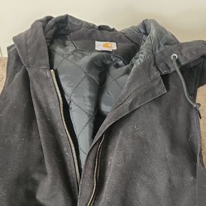 Women's Carhartt Black Quilted Hooded Vest